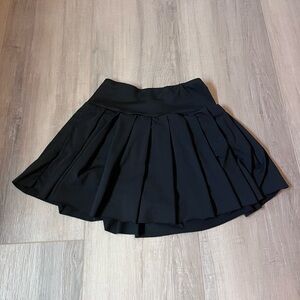 Black Pleated Mini Skirt
